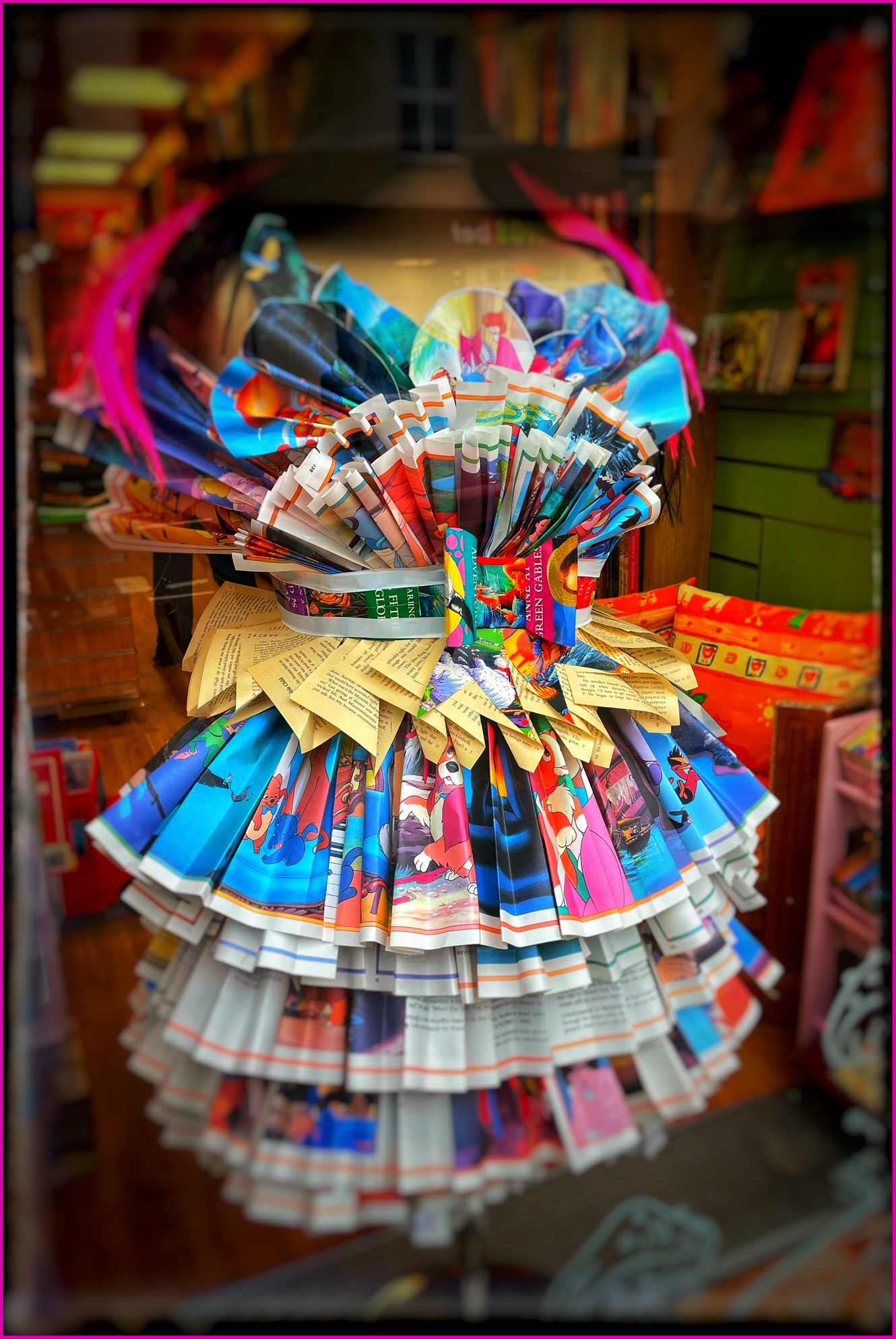 Photo of a paper dress
