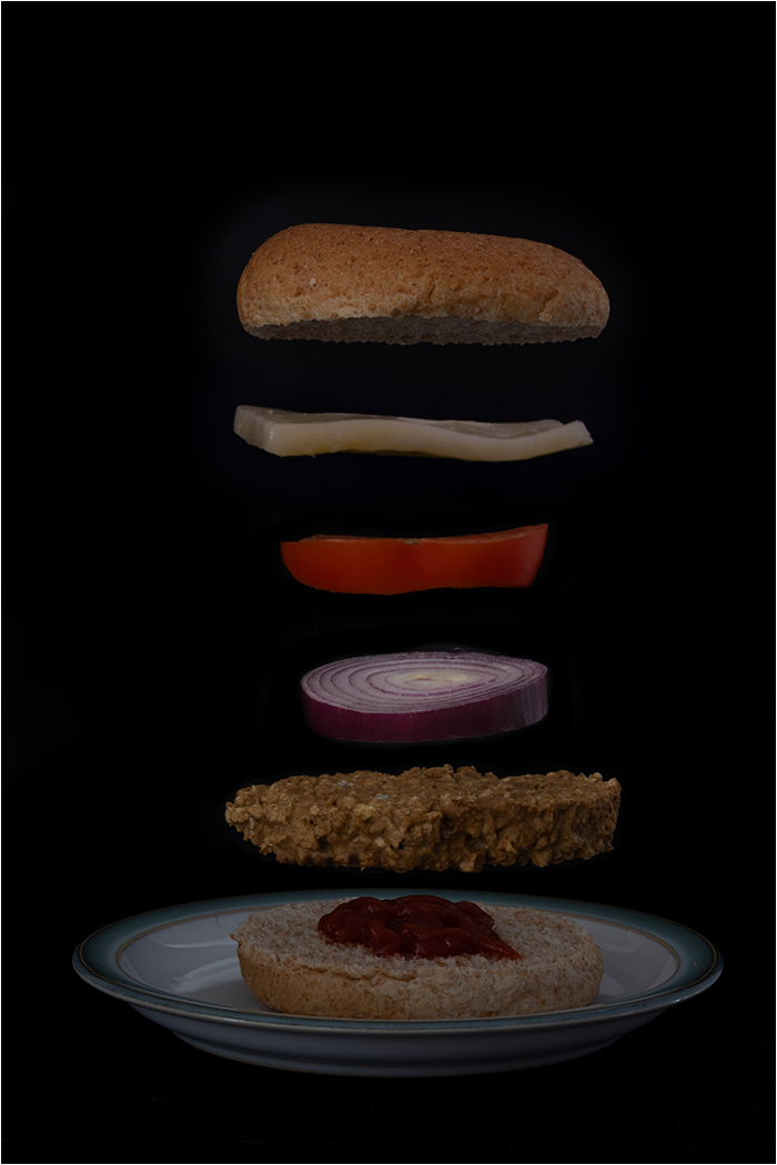 Photo of crushed biscuits and a rolling pin