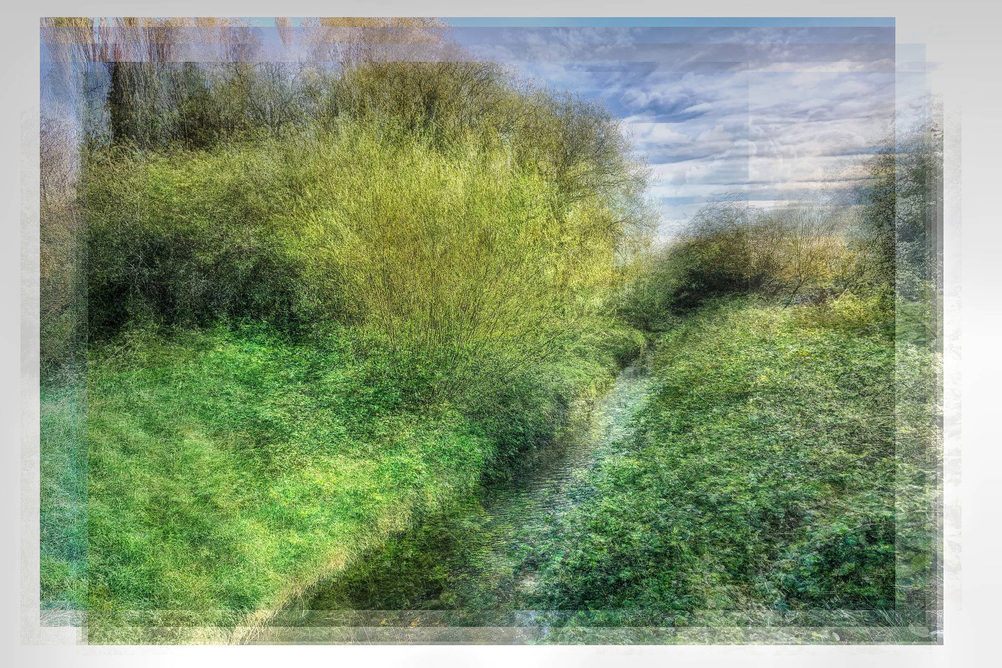 Photo of a brook taken over 9 months