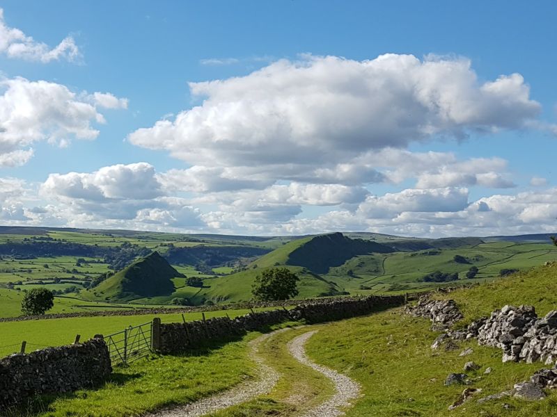 Photo of a winding countryside path