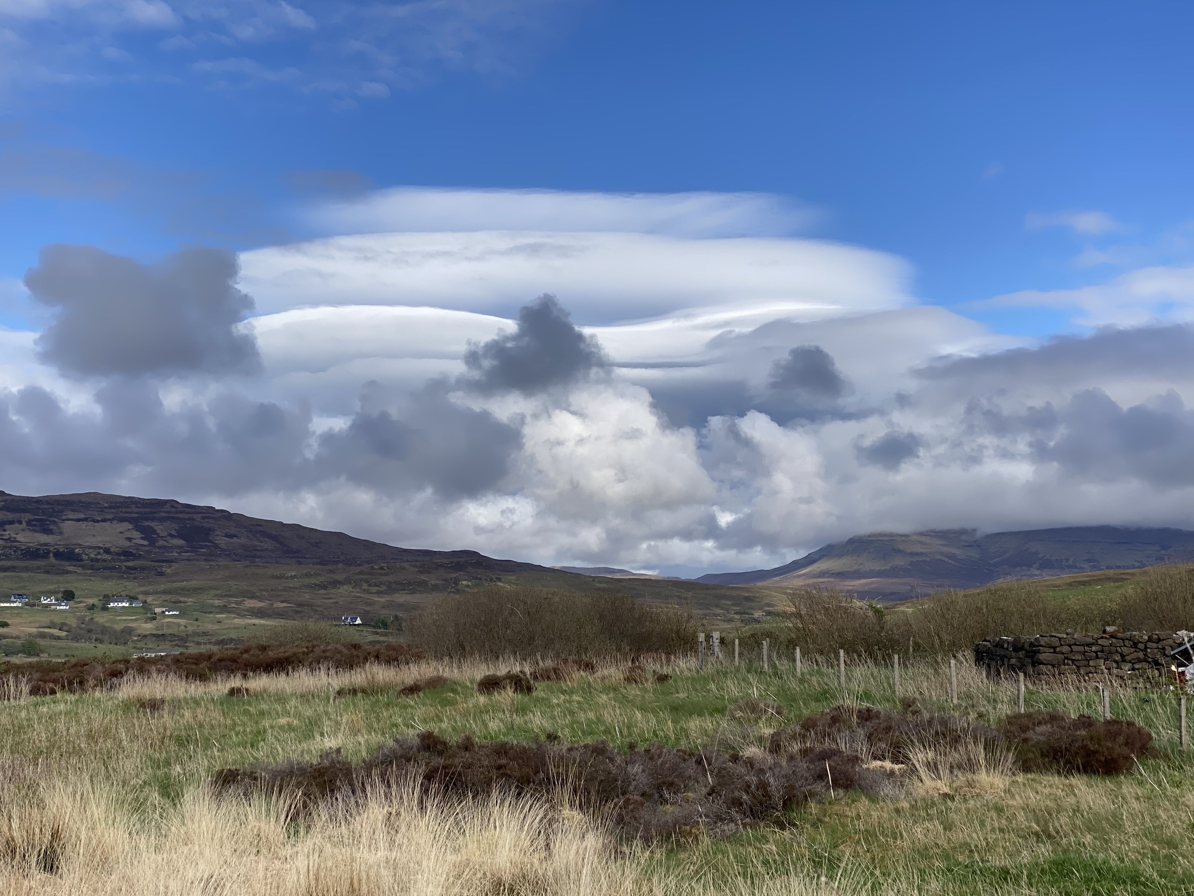Photo of layers of clouds in Skye